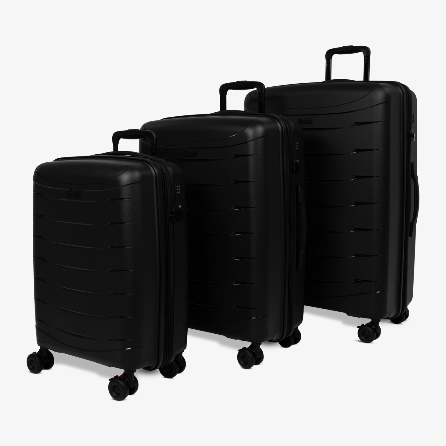 Resiliant Set of 3 Suitcase in Black
