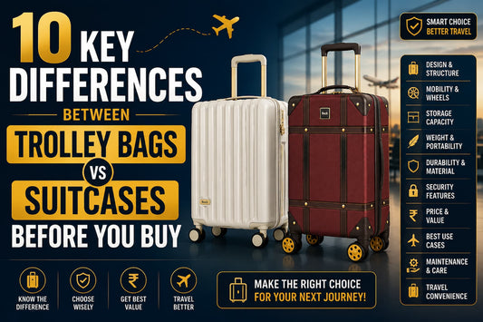 10 Key Differences Between Trolley Bags and Suitcases Before You Buy