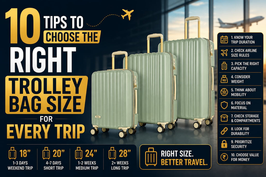 10 Tips to Choose the Right Trolley Bag Size for Every Trip