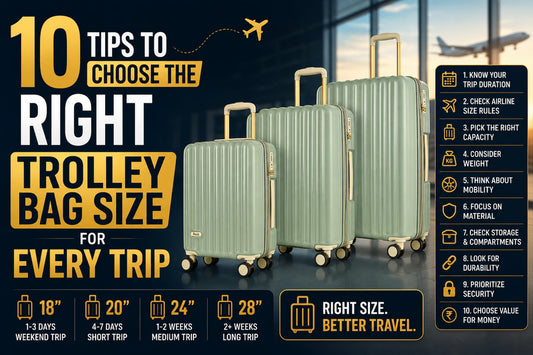 10 Tips to Choose the Right Trolley Bag Size for Every Trip