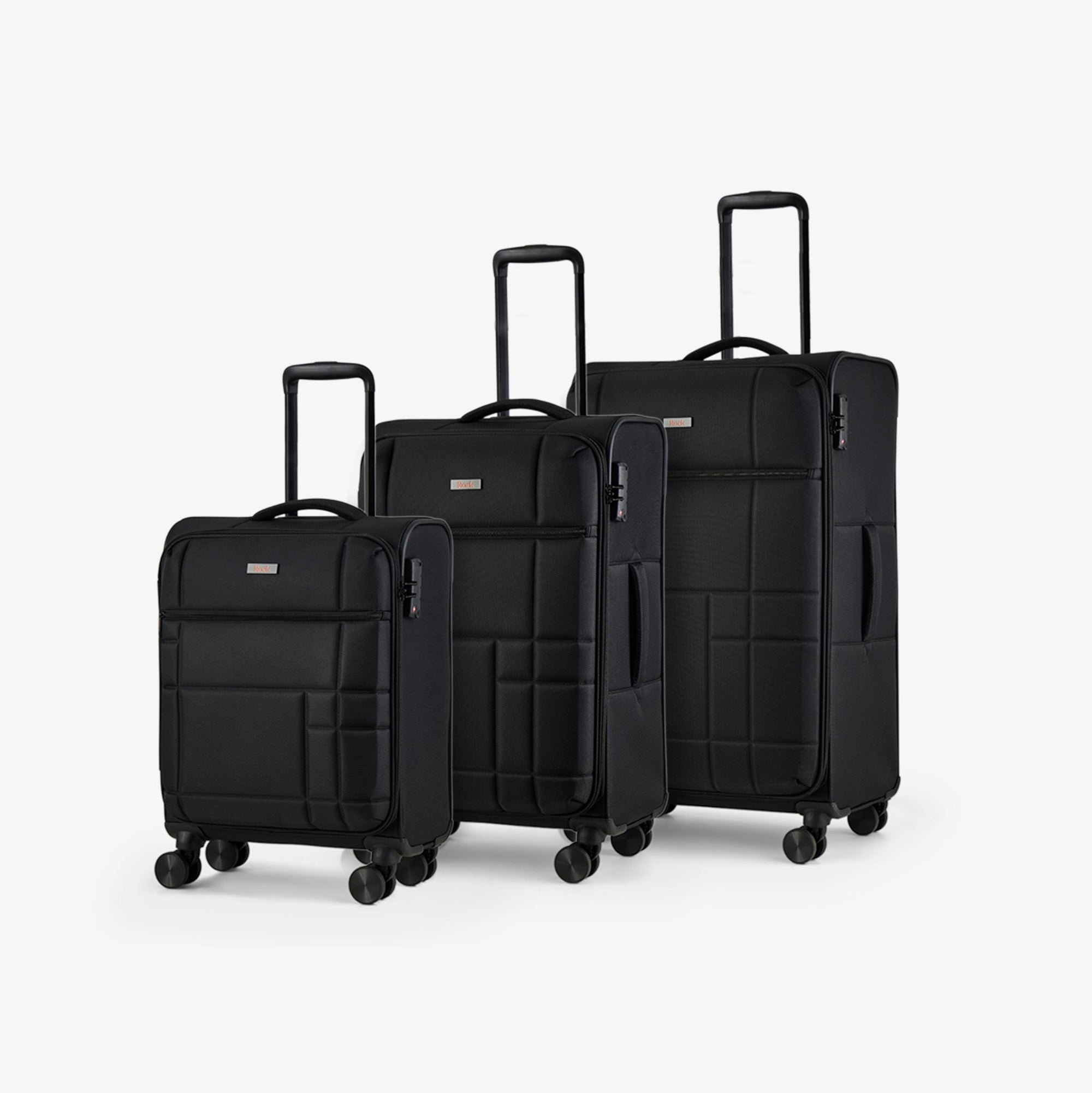 Tokyo Set of 3 Suitcases in Black