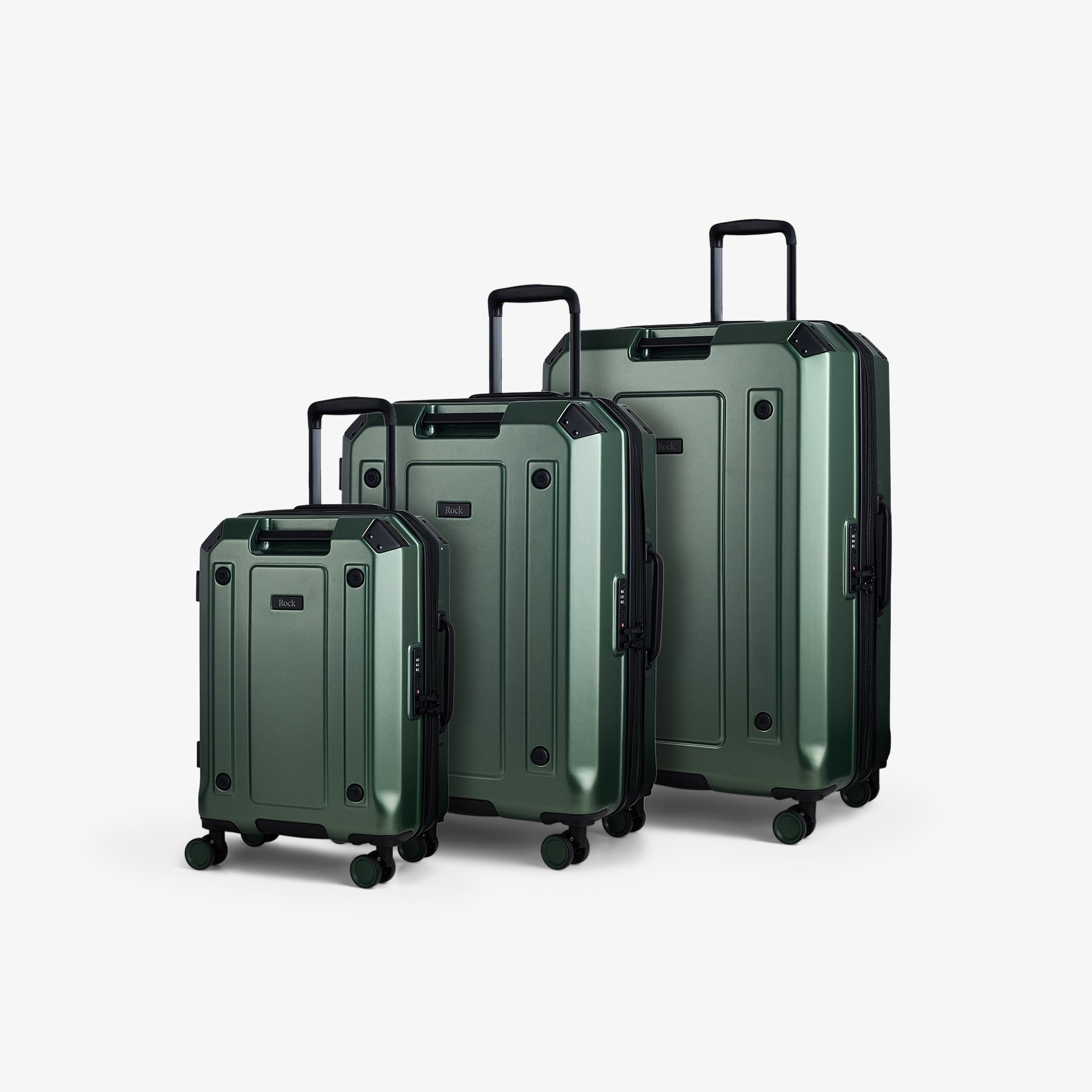 Alpine Set of 3 Suitcases in Khaki