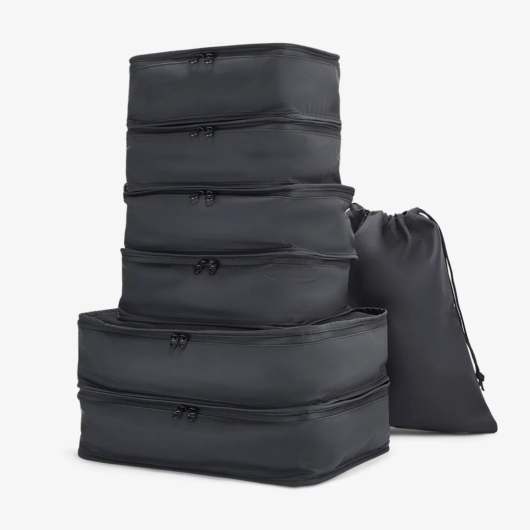 Packing Cubes Set of 7 in Black