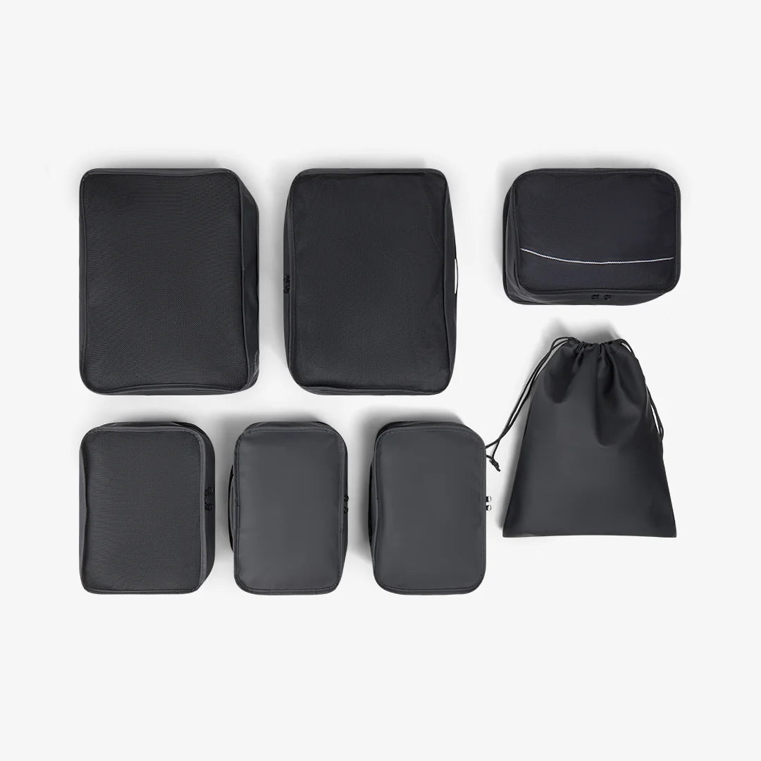 Packing Cubes Set of 7 in Black