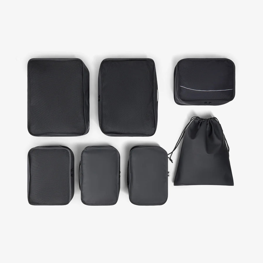 Packing Cubes Set of 7 in Black