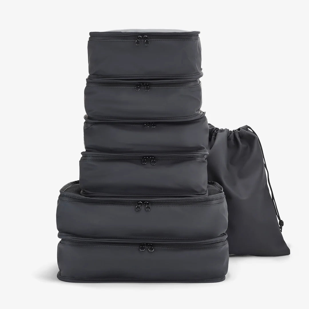 Packing Cubes Set of 7 in Black