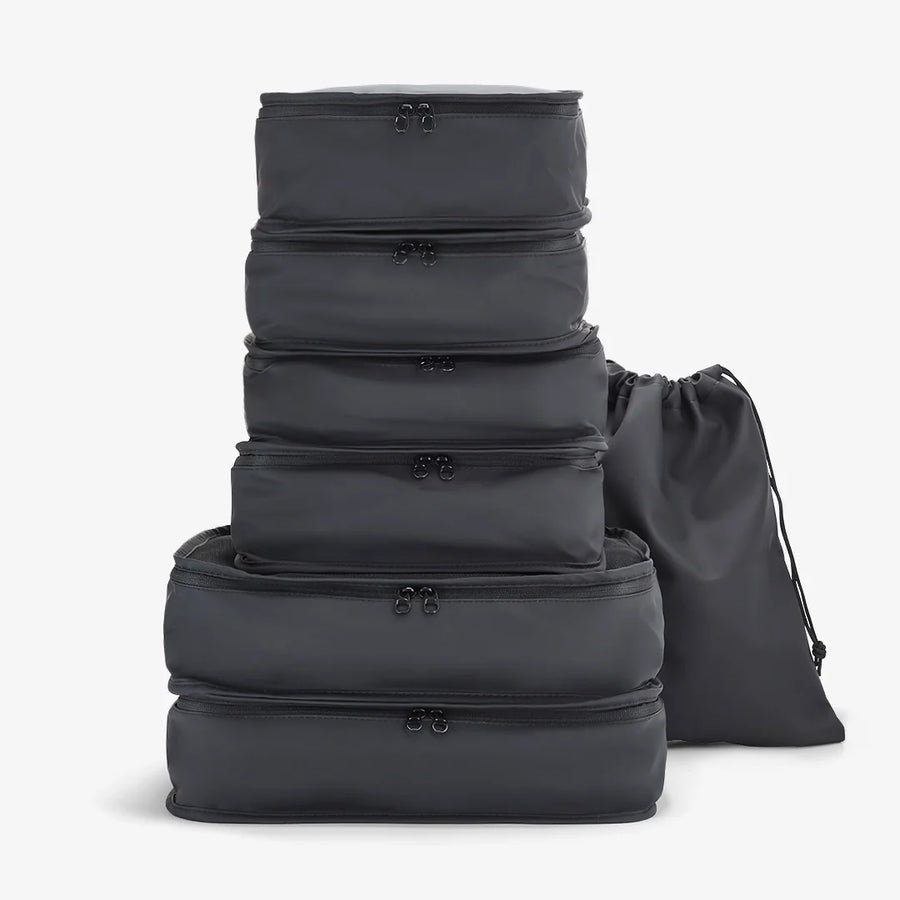 Packing Cubes Set of 7 in Black