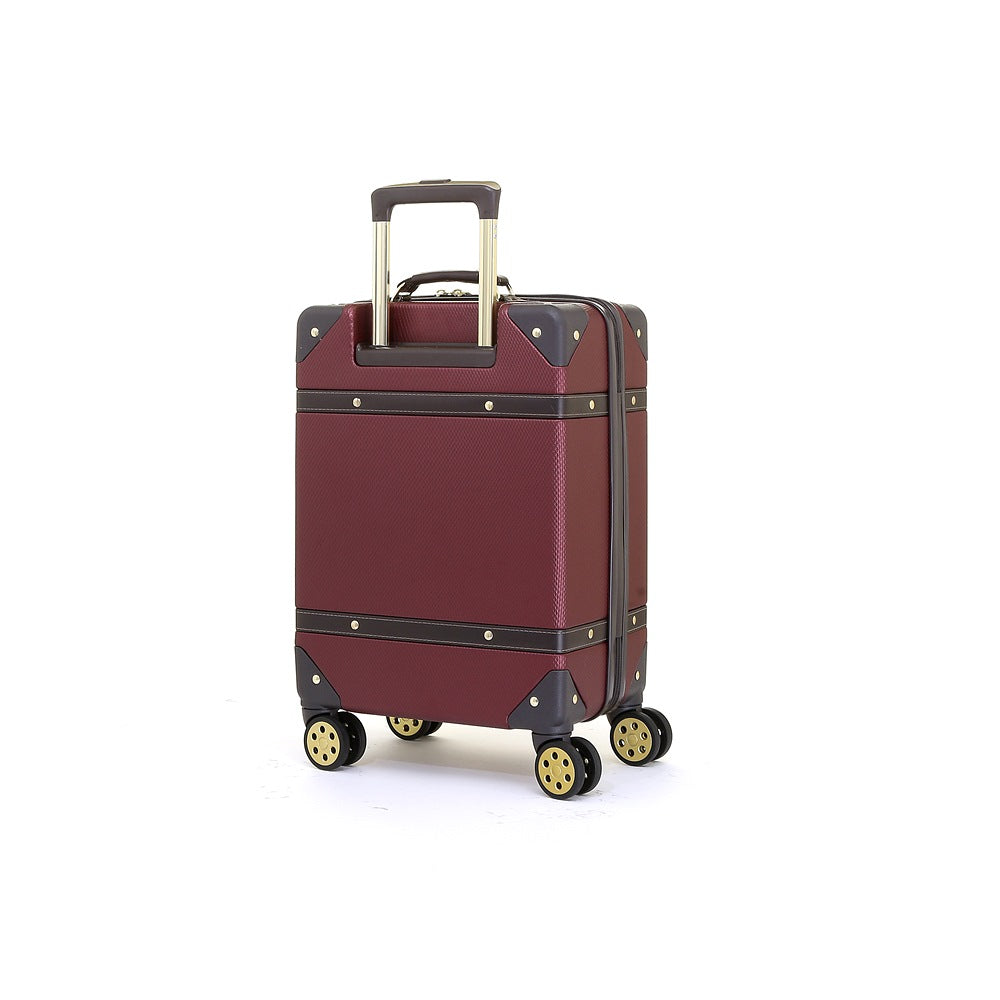 Vintage Medium Suitcase in Burgundy