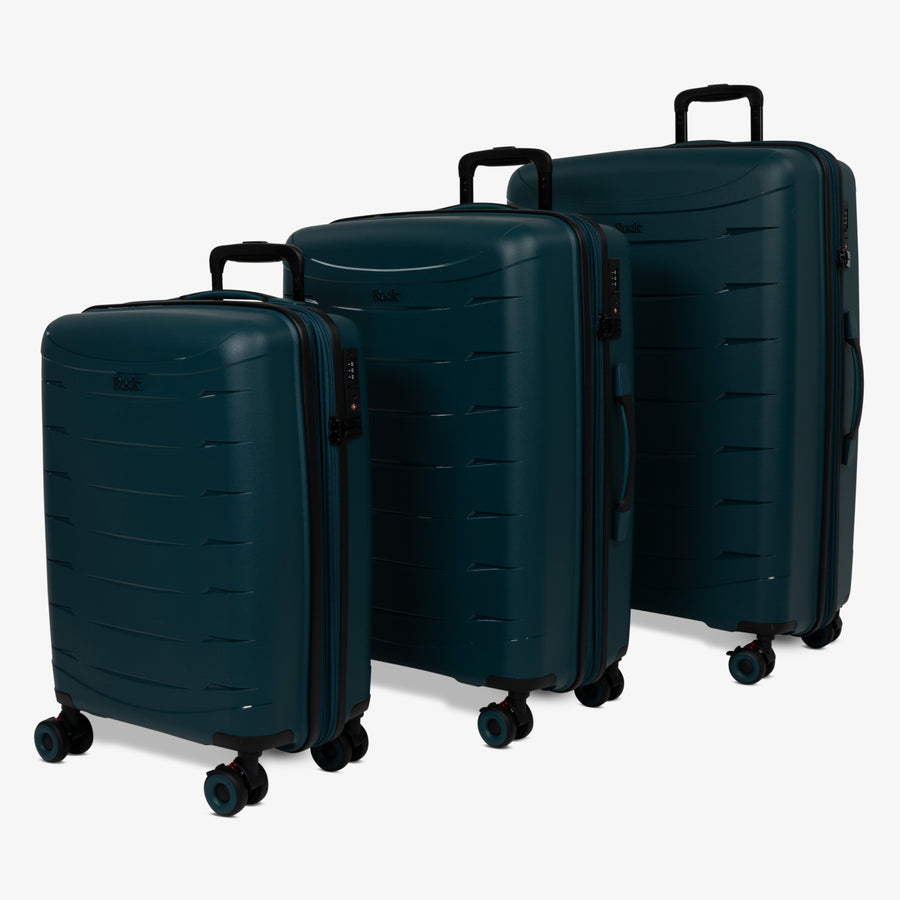 Resiliant Set of 3 Suitcase in Teal